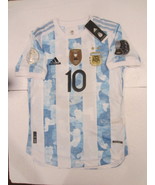 Lionel Messi Argentina Copa America Champions Match Home Soccer Jersey 2... - $137.15 CAD