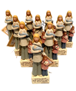 Blossom Bucket Figurines Suzi Mother w/Children Every Perfect Gift LOT O... - £58.88 GBP
