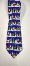 Christmas Santa Snowman Holiday Time Necktie Tie - £6.86 GBP
