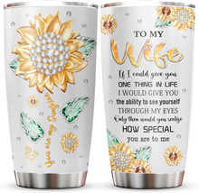 Gifts for Wife from Husband Tumblers 20 Oz - Anniversary Romantic Gift for Her - - £18.88 GBP