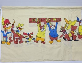 Walter Lantz Woodpecker Woody &amp; Winnie Pillow Case Pillow Cover Vintage AS IS - £10.12 GBP