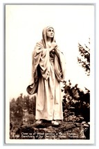RPPC Third Station Wood Carving  Sanctuary Of Our Sorrowful Mother Postcard W17 - £2.33 GBP