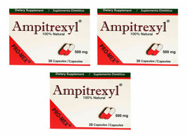 3 Pack Ampitrexyl Dietary Supplement 500 Mg 30 Capsules - $42.57