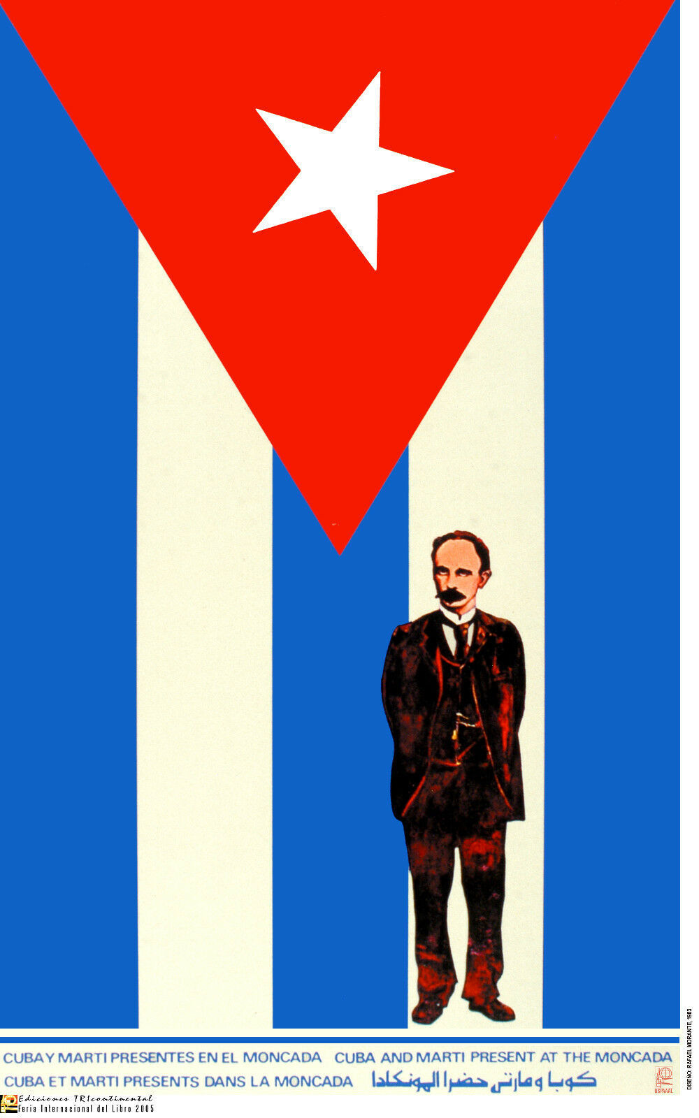 Political Cuban POSTER.JOSE MARTI Cuba flag.Moncada.Revolution Cold war art.62