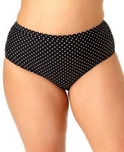 Allure Womens Plus Size Printed High Waist Bikini Bottoms Polka Dot - $9.00