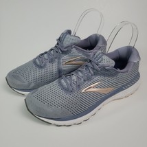 Brooks Adrenaline GTS 20 Mens 11D Wide Running Shoes Grey Gray Blue Sneakers - $34.64