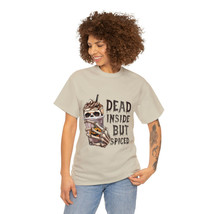 Halloween coffee humor t shirt women and men dead inside but spiced Unis... - $15.86+