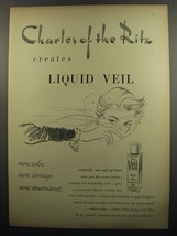 1951 Charles of the Ritz Liquid Veil Advertisement - £14.54 GBP