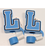 Lot of 2 Letter L Monogram Initial Straw Cover Topper Target Bullseye Pl... - $9.89
