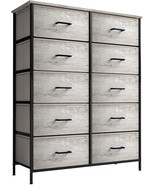 Sorbus Dresser w 10 Faux Wood Drawers, Large Organizer Chest for Bedroom... - £133.36 GBP