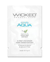 Wicked Sensual Care Simply Aqua Water Based Lubricant - .1 Oz - £6.71 GBP+