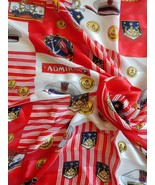 Betmar Nautical Scarf Red Admiral Marina Yachting Square 33 x 33 Vintage... - £21.51 GBP