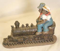 Railroad Train Locomotive Kid&#39;s Young&#39;s Resin Collectible Figurine - $363.64 MXN