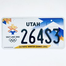 2002 United States Utah Olympic Winter Games Passenger License Plate 264S3 - £17.04 GBP
