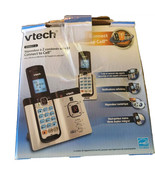 Vtech DECT 6.0 Cordless Phones (2 Pack) with Bluetooth Connect-to-Cell, ... - $27.59 CAD