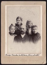 Rev. George W. Smith, Wife Mary P. &amp; Family Cabinet Photo #3 - Paterson, NJ - £13.98 GBP