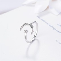New Fashion Exquisite Temperament 925 Sterling Silver Jewelry Not Allergic Moon  - £7.40 GBP