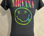 Nirvana Kurt Cobain Rainbow Logo Small  T-Shirt - $13.66