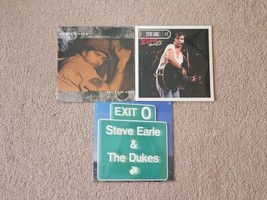 Lot of 3 Steve Earle Records (New):  Live from Austin, Exit 0, The Hard Way - £52.32 GBP