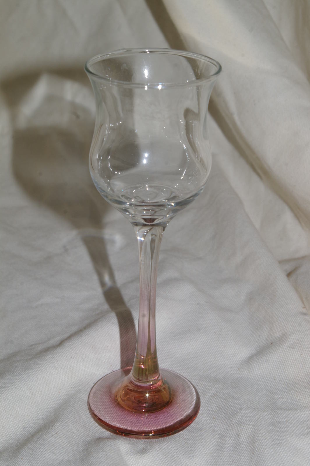 Pink Iridescent Stemmed Votive Candleholder with Partylite Votive - $8.00