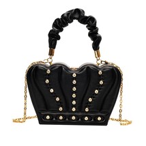 Fashion Crown Shape Party Clutch Evening Bag for Women Diamond Chic Purses and H - £40.27 GBP
