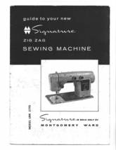 Wards Montgomery Ward Signature URR 277D manual sewing machine instruction - $12.99
