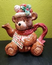 Plaid Teddy Collection by FITZ &amp; FLOYD 8.5&quot; Teapot and Lid Vintage 1991 ... - $75.73