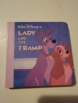 Vintage Walt Disney Board Book Lady and the Tramp 3.5 In X 3.5 In 1980s - £18.10 GBP