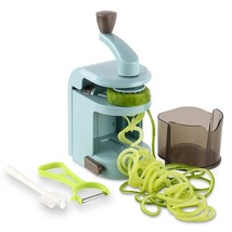 Vegetable Spiralizer Zucchini Noodles Maker  4 Built-In Spiral Slicer Bl... - £34.36 GBP