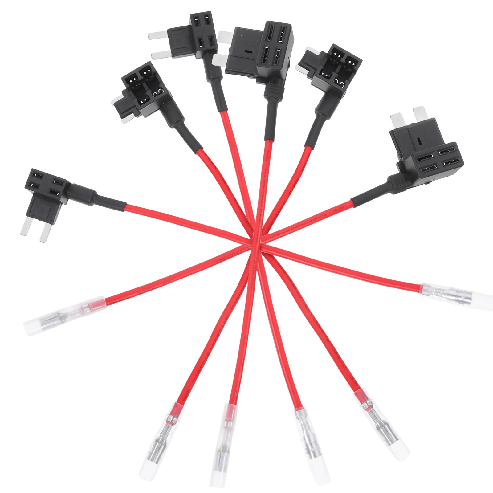 6 Pcs Take Electrical Appliances Wires Car Inline Fuse Holder Kit In-Line Fuses  - £41.94 GBP