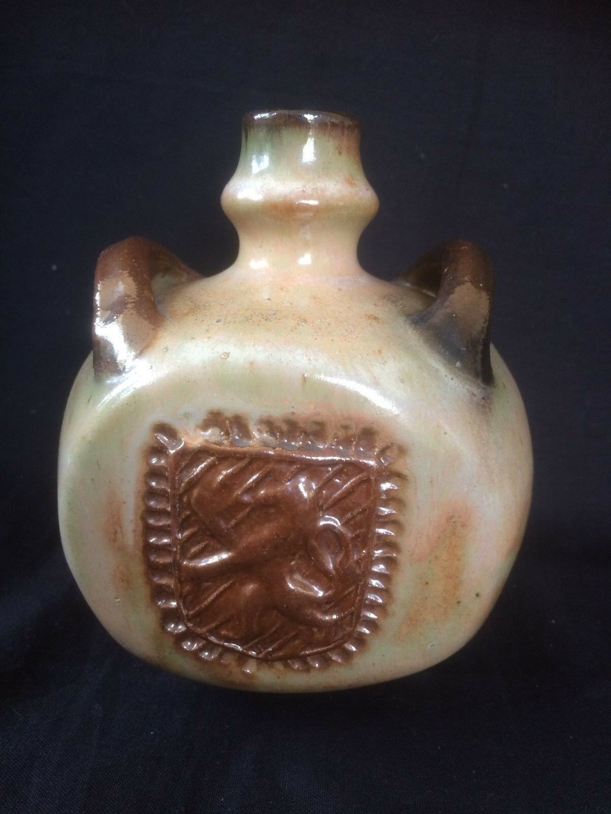 Primary image for Roger GUERIN  Art Deco art pottery  HOLY Water Bottle . Signed