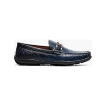 Stacy Adams Embrey Moc Toe Bit Slip-On Dress Shoes Navy 25703-410 image 2