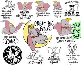 Dumbo Quotes Svg Bundle, Elephant Quotes, Dumbo Quotes Svg - £1.95 GBP