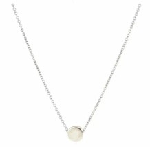  Mini Dot Pendant Necklace small bean necklace silver or gold card Small Little  - £6.31 GBP