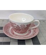 Churchill Willow Rosa Cup Saucer Lot England - $12.95