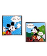 Mickey Mouse and Minnie Mouse Disney Pins: Pop Art Cartoon Panels - £18.61 GBP