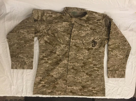 NWOT&#39;s Military Style Digital Dessert Camo Marine Jacket Stitched Medium... - £25.47 GBP