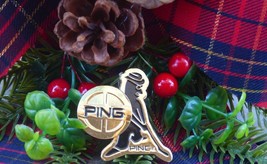 Ping Brand Pingman Hat Clip and Ball Marker Gold Plated - Special Buy ! - $15.85