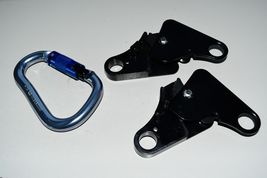 Lot two Climbing Ascender Black with a Diamond Locking Carabiner 24 1a - €25,31 EUR