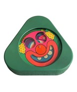 Vintage 1979 Mattel Clown Face Spinning Toy Green Triangle Shape Taiwan - $149.99