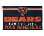 Chicago Bears 90cmx150cm/3x5FT One-Sided Deluxe Personalized Flag - $20.00