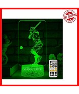 Remote-Controlled Baseball Light: Multicolor Night Lamp for Special Occa... - $533.45 MXN