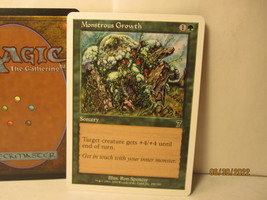 2001 Magic the Gathering MTG card #258/350: Monstrous Growth - $1.50