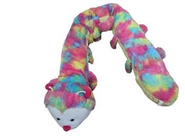 Best Made Toys Large Jumbo plush caterpillar rainbow tie dye multicolor - $29.69