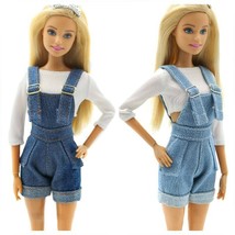 New Fashion Suspenders Trousers Outfits Set for Barbie 11inch Doll Cloth... - $15.73 CAD
