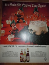 Bacardi Rum Eggnog Christmas Print Magazine Ad 1969   - $9.99