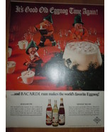 Bacardi Rum Eggnog Christmas Print Magazine Ad 1969   - $13.70 CAD
