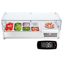 VEVOR Refrigerated Condiment Prep Station, 135W Countertop Refrigerated,... - $645.90