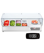 VEVOR Refrigerated Condiment Prep Station, 135W Countertop Refrigerated,... - $645.90