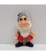 Disney Snow White Dwarf Bashful Christmas Ornament Flocked Felt Vintage ... - $284.57 MXN